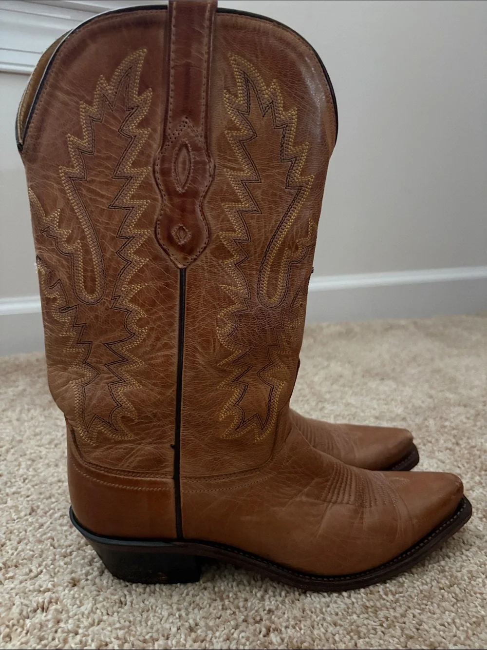Classic Brown Kids' Western Boots - Youth Cowboy Style